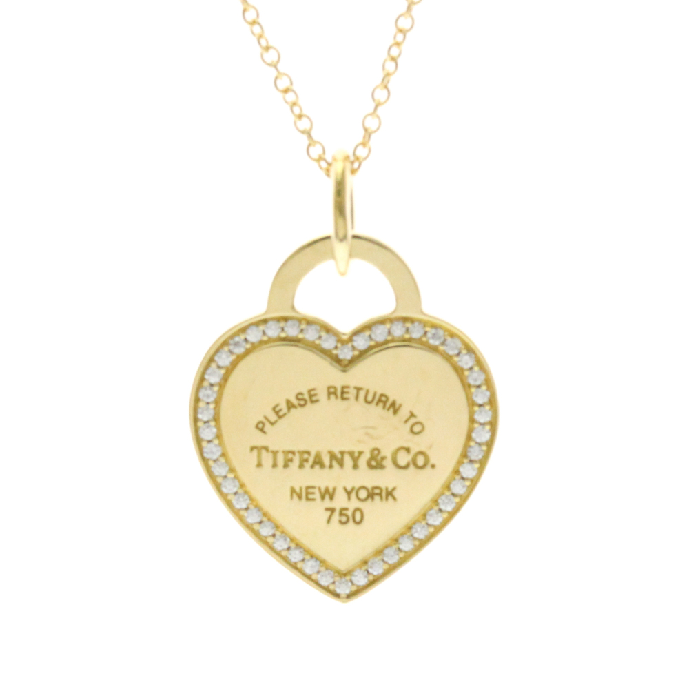 Tiffany Return To Tiffany Diamond Necklace Yellow Gold (18K) Diamond Women,Me...